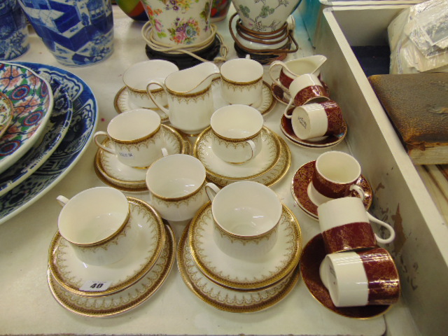 A Paragon part tea set and Midwinter part tea set