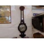 A Victorian barometer/ thermometer
