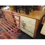 A pair of decorative Victorian four draw chests