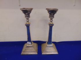 A pair of Silver candlesticks