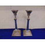 A pair of Silver candlesticks