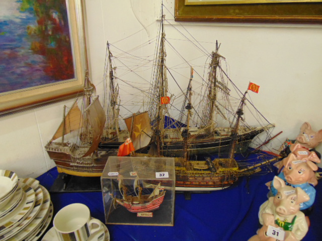 Three model boats, - Image 4 of 4