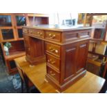 A Mahogany pedestal desk