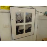 Framed four photos of London bridges