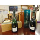 Two cased bottles Bollinger,