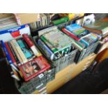 A large qty of books inc. Wisdens etc.