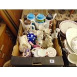 A qty of oddments, retro part coffee service, vases etc.