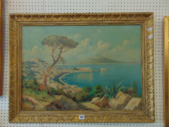 A framed oil on canvas,