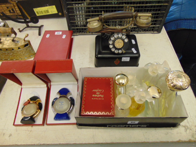 A qty of perfume bottles etc.