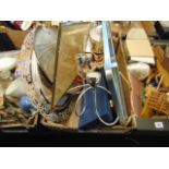 A qty of metalware, trays etc.