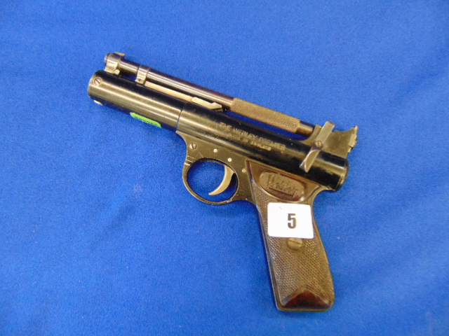 A Webley premier air pistol