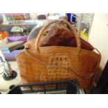 A large Crocodile bag,