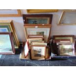 A qty of assorted framed pictures
