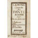 Dante Alighieri. Divina Commedia.