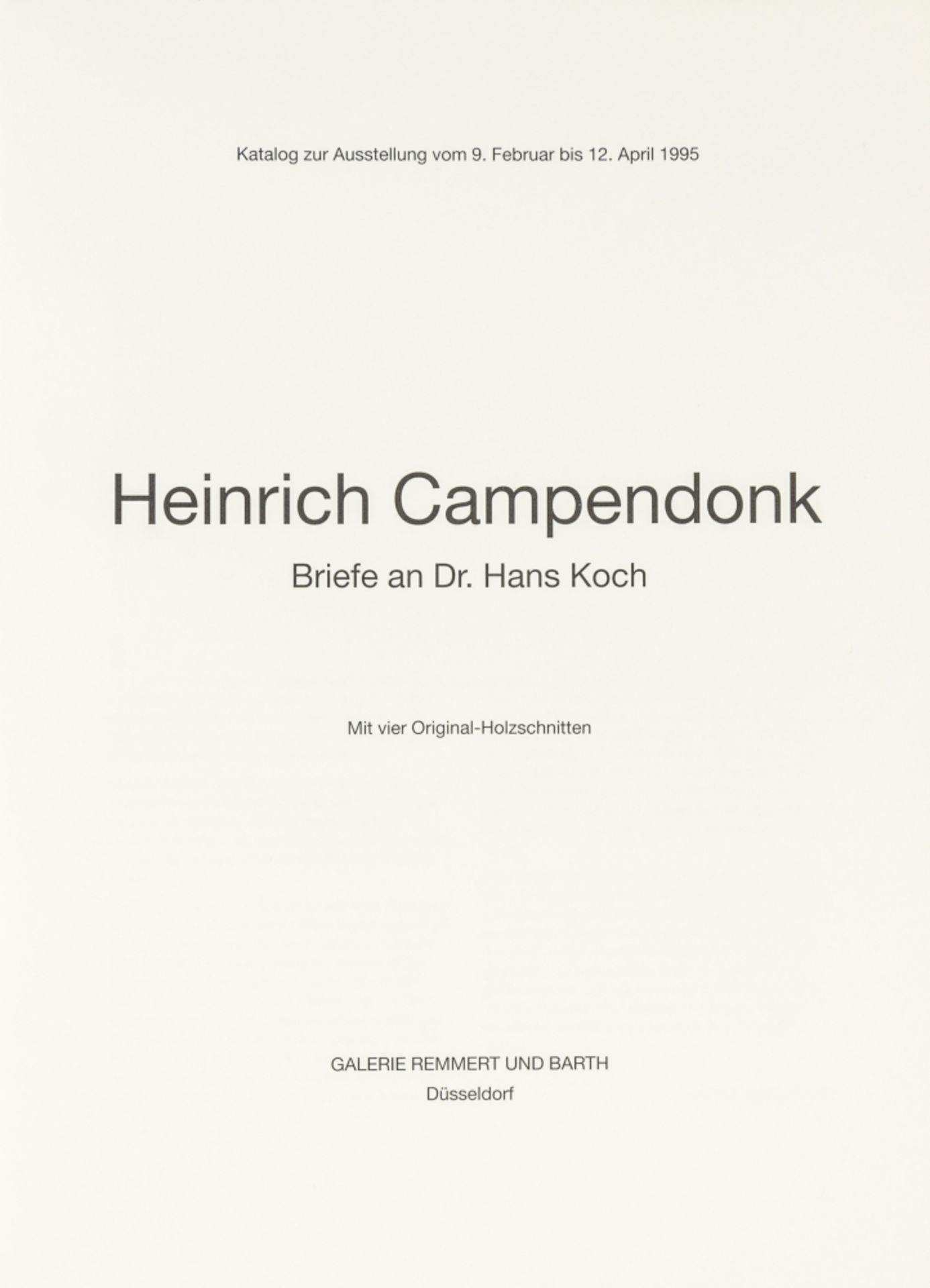 Campendonk, Heinrich. Briefe an Dr. - Bild 4 aus 5