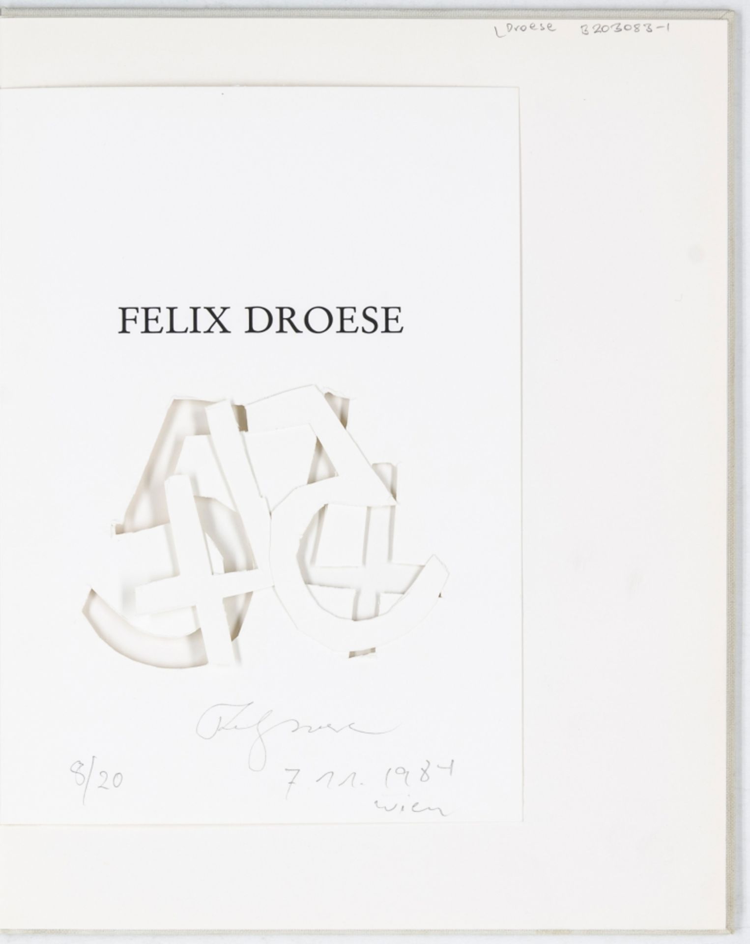 Droese, Felix. Sammlung von 4 - Bild 5 aus 5