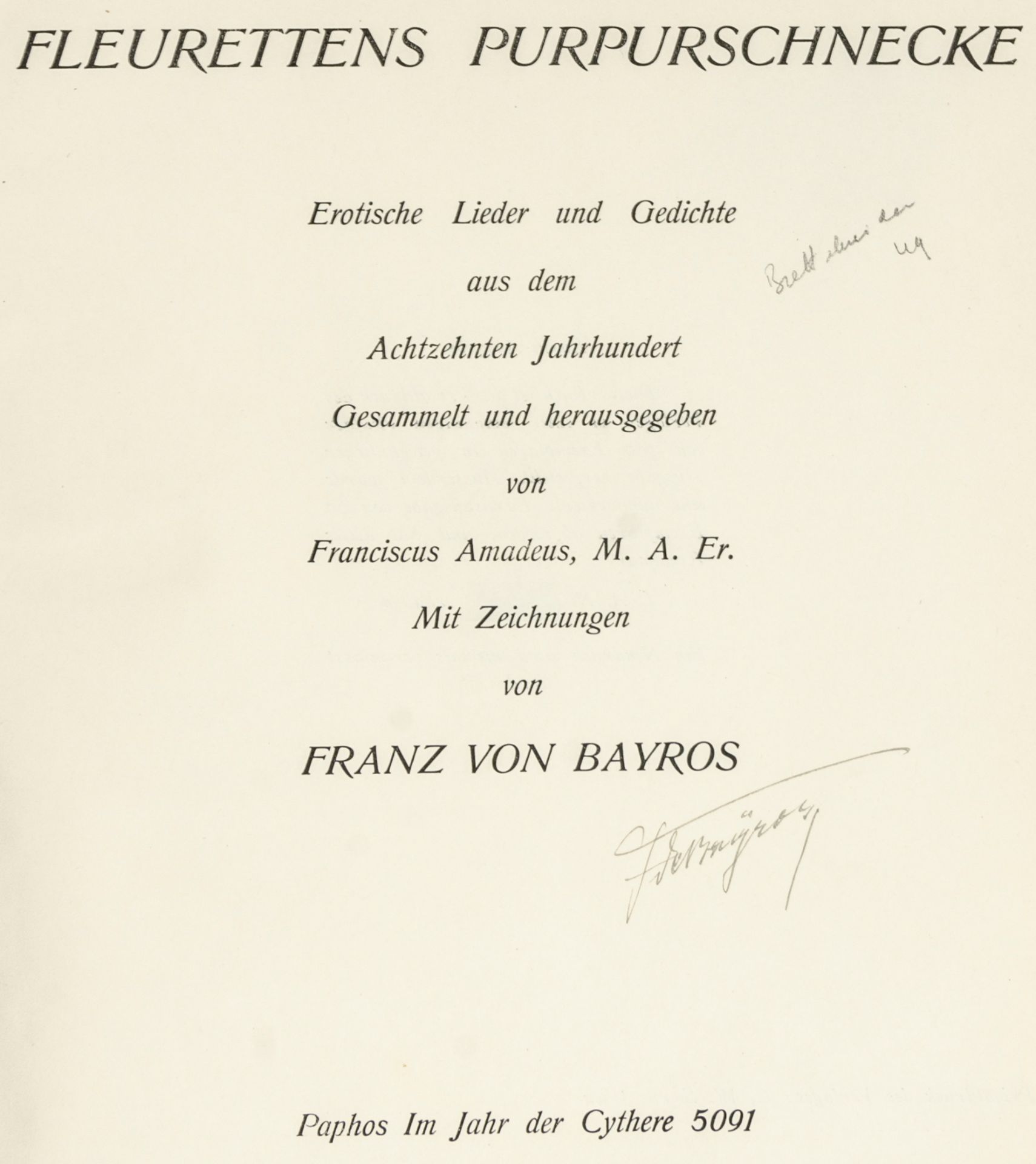 Bayros, Franz - - Franciscus Amadeus - Bild 3 aus 5
