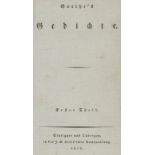 Goethe, Johann Wolfgang von. Gedichte.