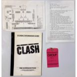 THE CLASH - 1982 TOUR ITINERARY.
