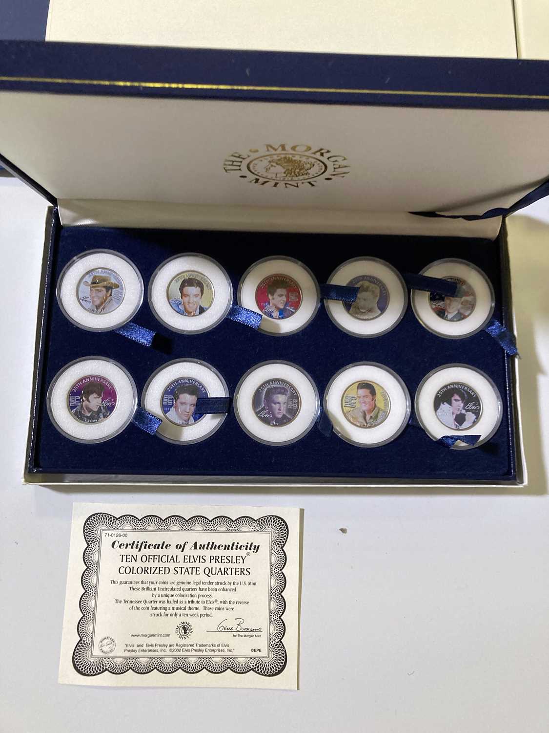 ELVIS PRESLEY - COLLECTABLES INC SILVER COINS. - Image 2 of 3