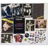 THE POLICE - PROGRAMMES / BADGES ETC.