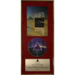 PINK FLOYD SALES AWARD `THE MAKING OF DARKSIDE OF THE MOON.