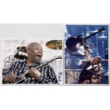 BB KING - LARGE SIGNED PHOTOGRAPH.