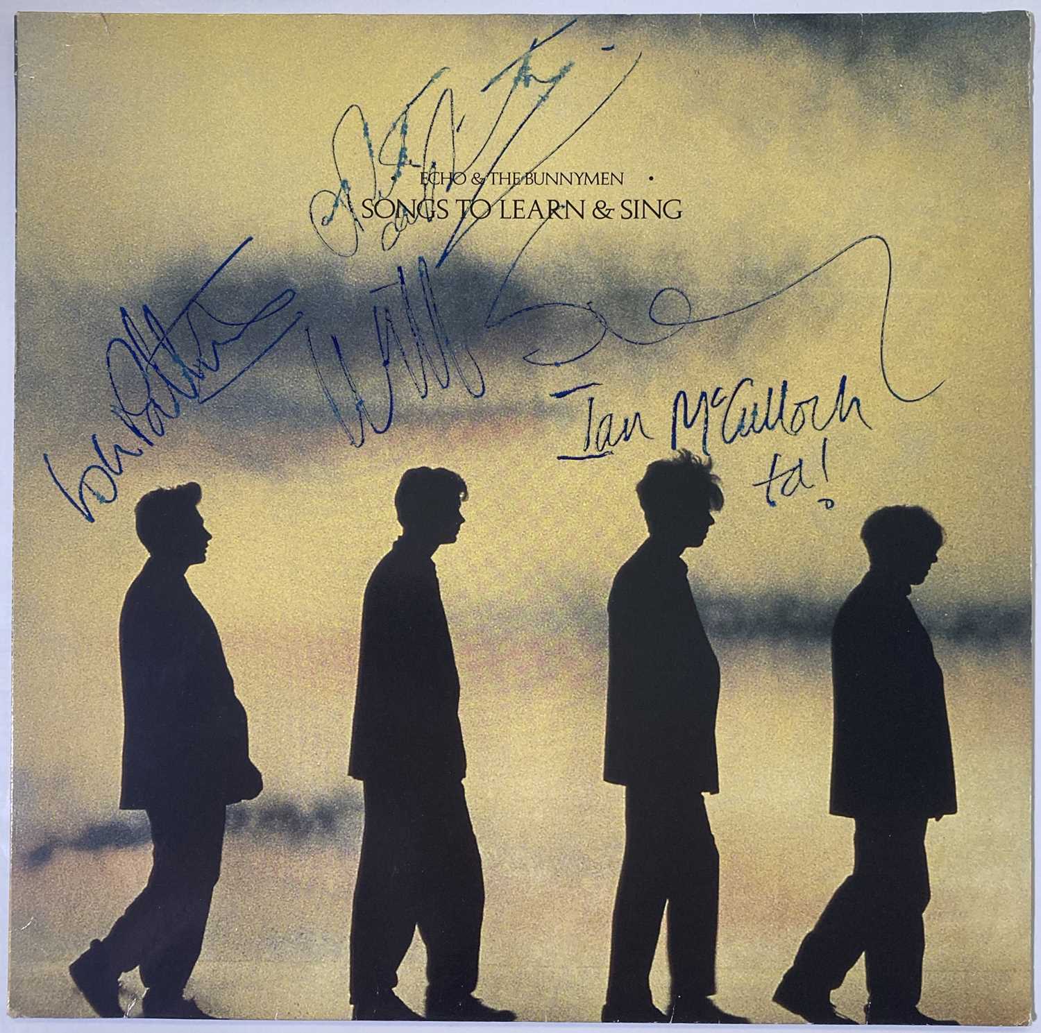 ECHO AND THE BUNNYMEN SIGNED LP.