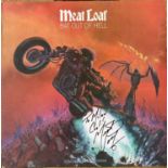 MEAT LOAF - SIGNED BAT OUT OF HELL LP.