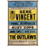 GENE VINCENT 1963 CONCERT POSTER.