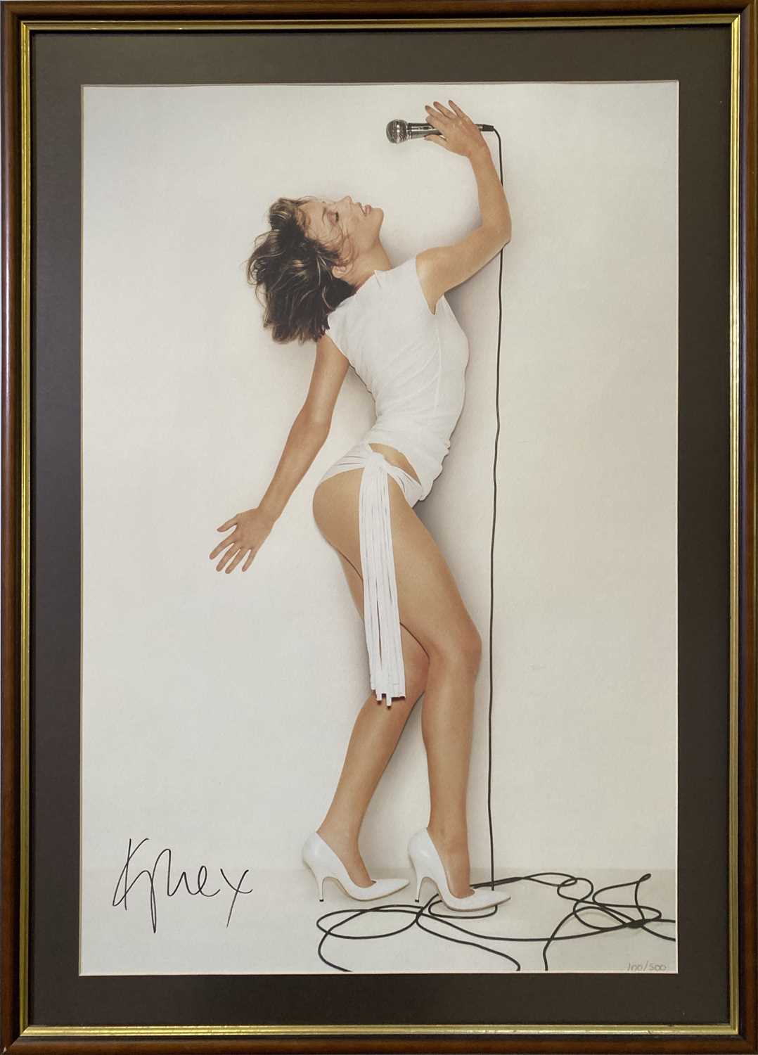 KYLIE MINOGUE SIGNED POSTER.