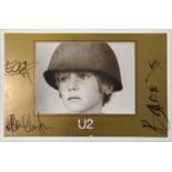 U2 - A SIGNED POSTER.
