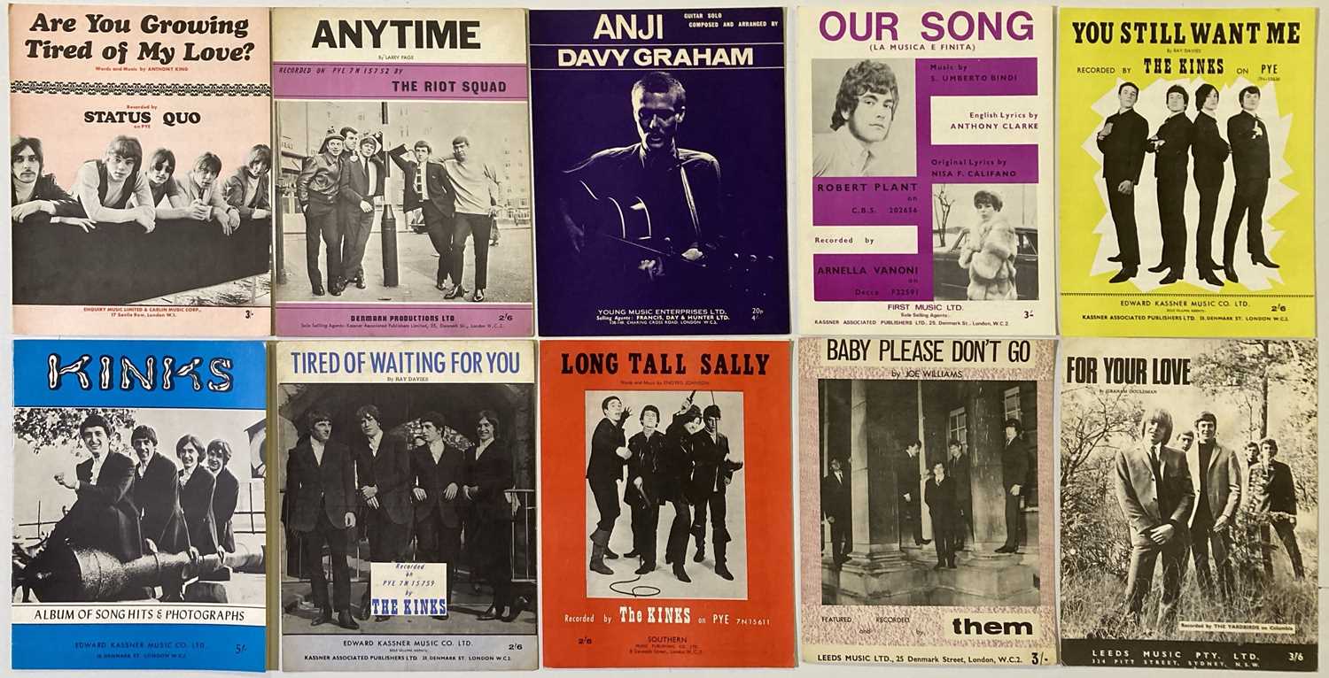 SHEET MUSIC - 1960S ARTISTS - KINKS / DAVY GRAHAM.
