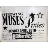 PIXIES / THROWING MUSES ORIGINAL 1988 CONCERT POSTER.