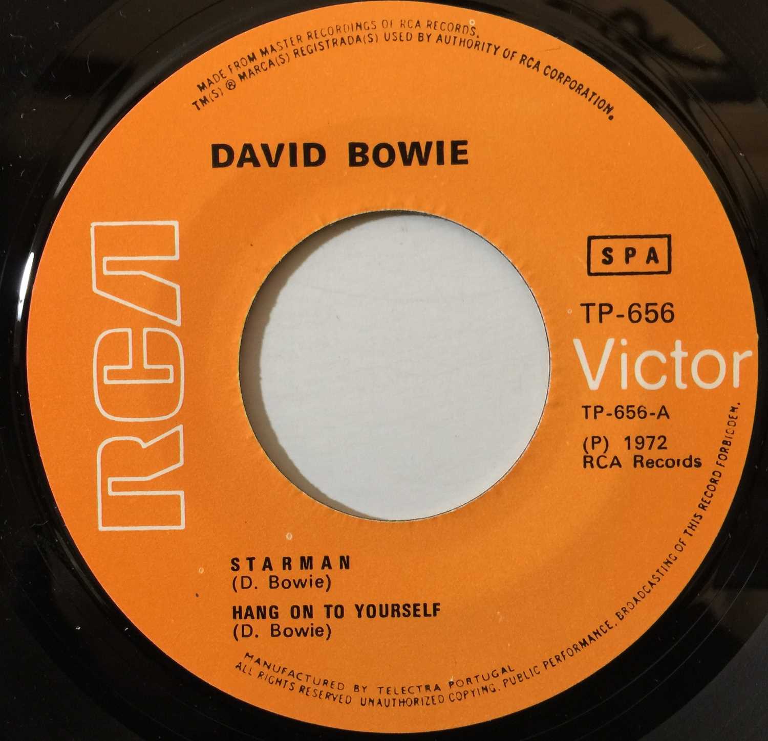 DAVID BOWIE - STARMAN 7" (GERMAN AND PORTUGUESE PICTURE SLEEVE RELEASES) - Image 3 of 4