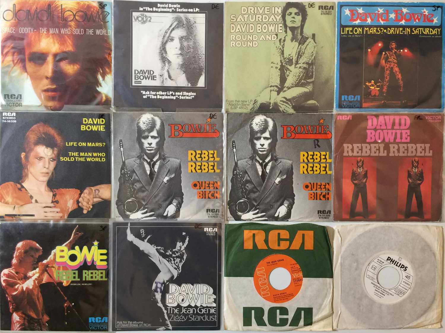 DAVID BOWIE - EUROPEAN 7" COLLECTION (MAINLY PICTURE SLEEVE RELEASES)