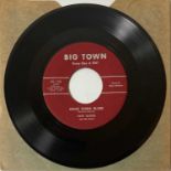 FATS GAINES AND HIS BAND - HOME WORK BLUES/HE'S A REAL FINE MAN 7" (BIG TOWN RECORDS 45-108)