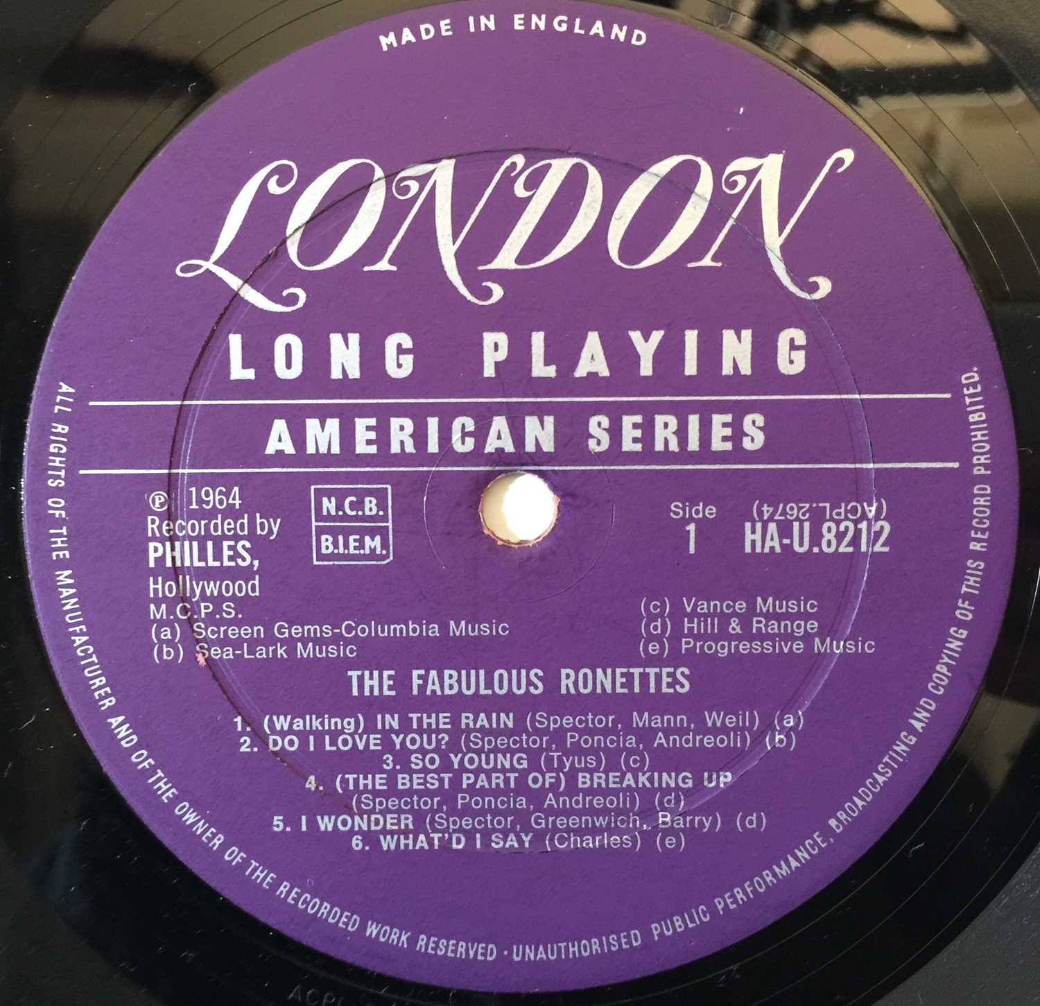 THE RONETTES - PRESENTING THE FABULOUS RONETTES LP (ORIGINAL UK COPY - LONDON HA-U 8212) - Image 4 of 5