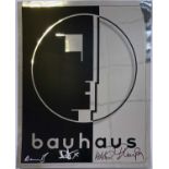 BAUHAUS - A SIGNED POSTER.