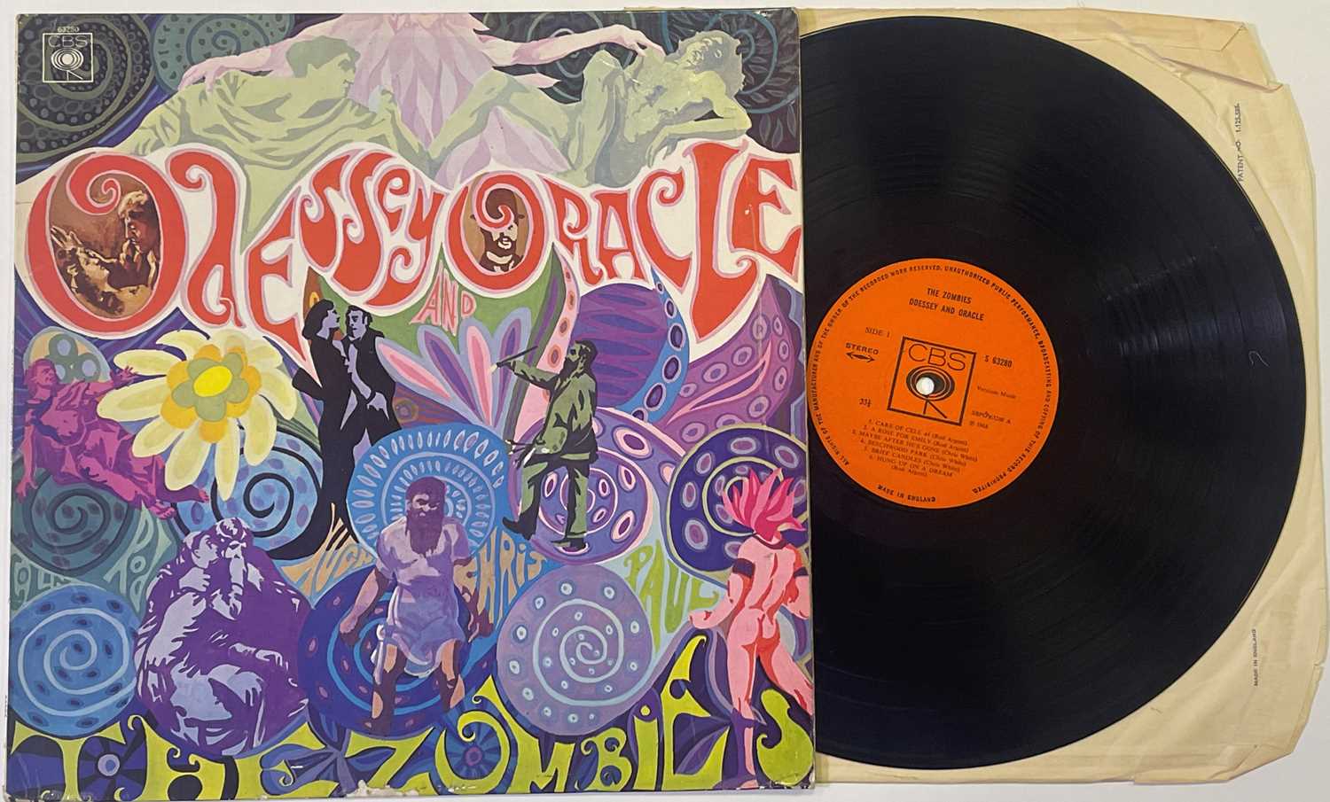 THE ZOMBIES - ODESSY AND ORACLE LP (ORIGINAL UK STEREO COPY - CBS S 63280)