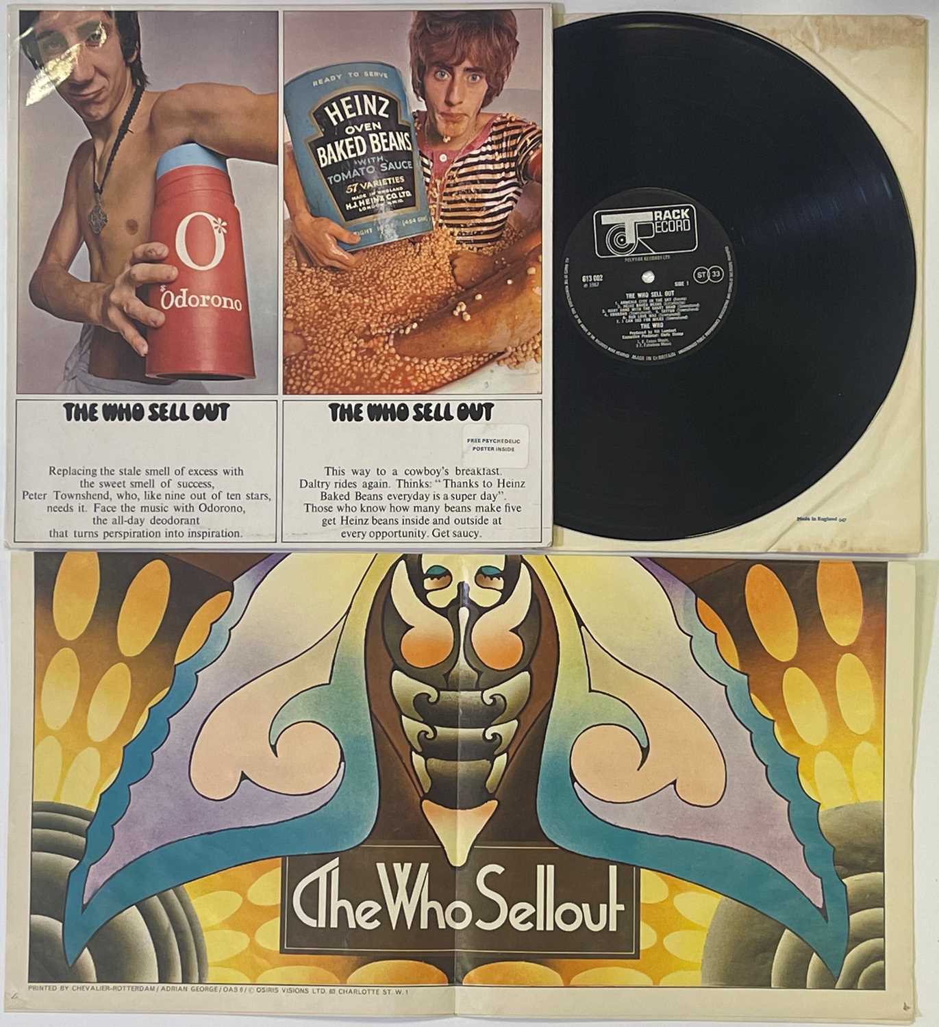 THE WHO - THE WHO SELL OUT LP (ORIGINAL UK COPY COMPLETE WITH POSTER - TRACK 613 002)
