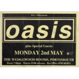 OASIS 1994 CONCERT POSTER - FULLY SIGNED.