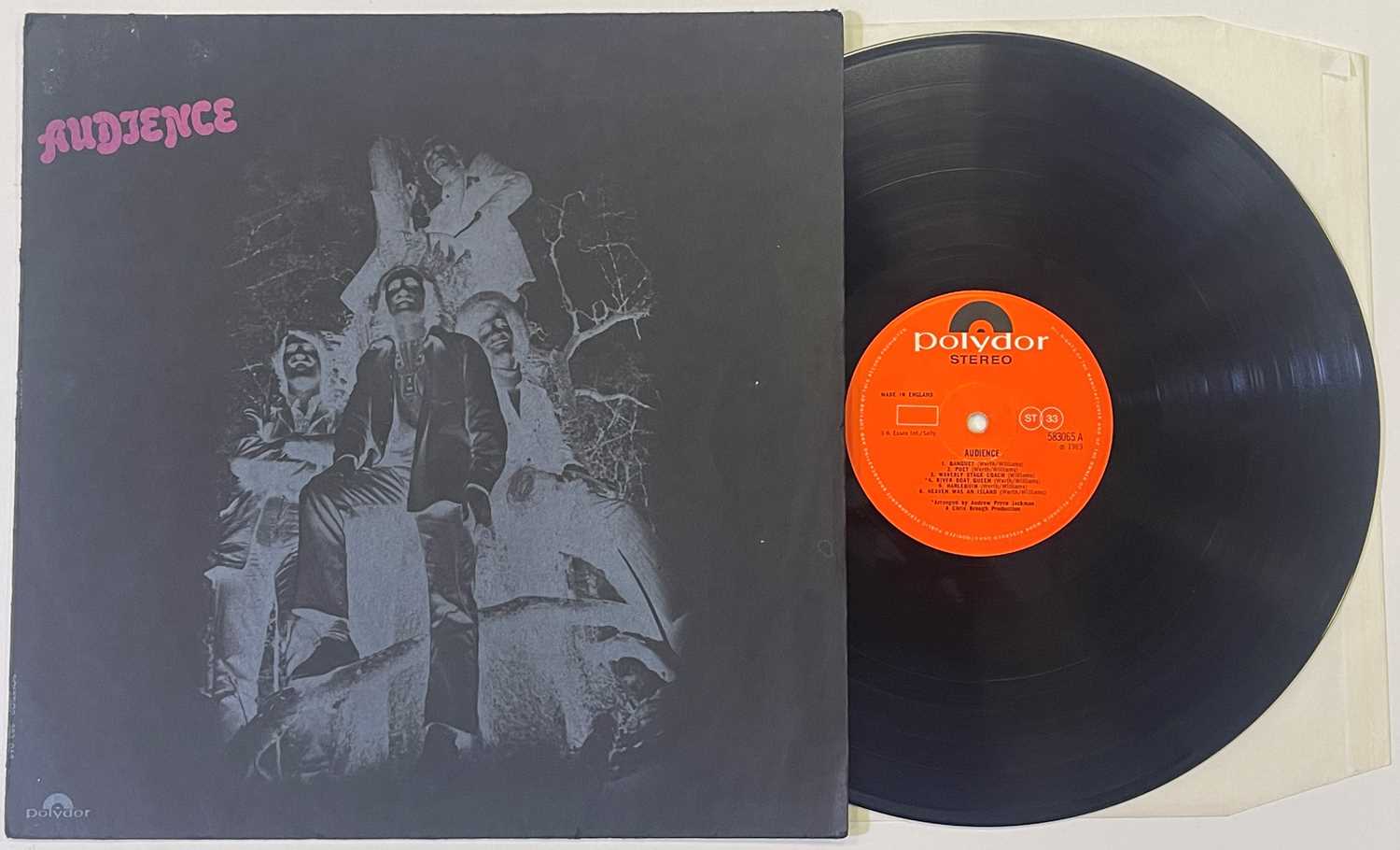 AUDIENCE - AUDIENCE LP (ORIGINAL UK COPY WITH WITHDRAWN 'NEGATIVE' SLEEVE - POLYDOR 583 065)