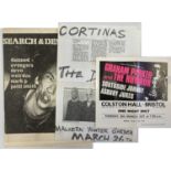 PUNK MEMORABILIA INC SEARCH AND DESTROY FANZINE / DAMNED FLYER.