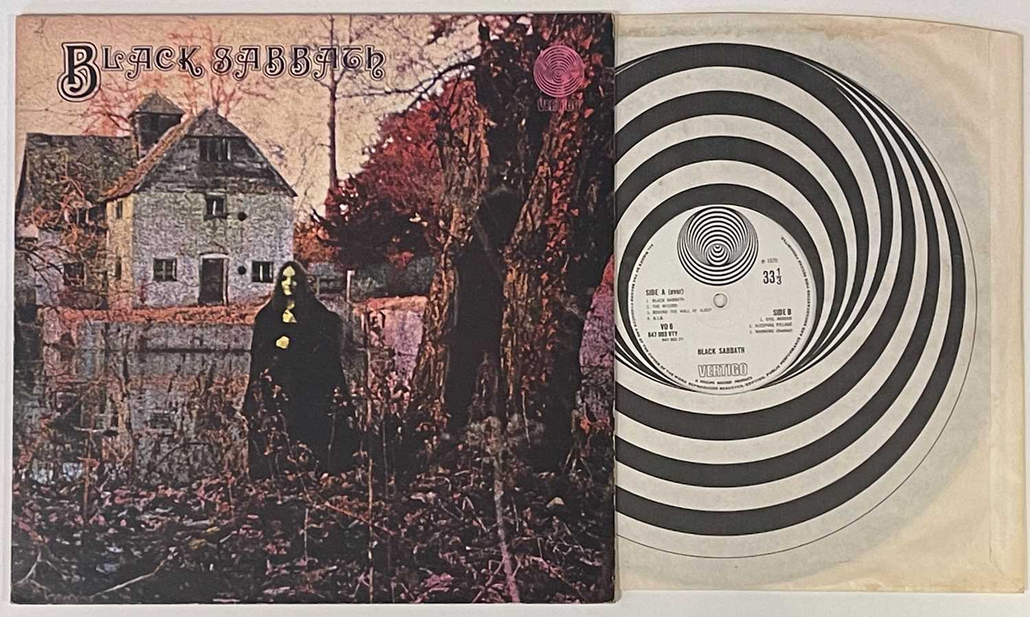 BLACK SABBATH - BLACK SABBATH LP (1ST UK PRESSING - VERTIGO VO 6)