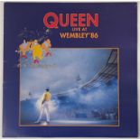 QUEEN - LIVE AT WEMBLEY '86 LP (ORIGINAL UK COPY - PARLOPHONE PCSP 725-1)