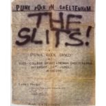 THE SLITS - 1977 CONCERT POSTER.