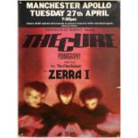 THE CURE - 1982 MANCHESTER CONCERT POSTER.