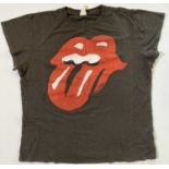 THE ROLLING STONES - A T-SHIRT OWNED AND WORN BY MICK JAGGER.