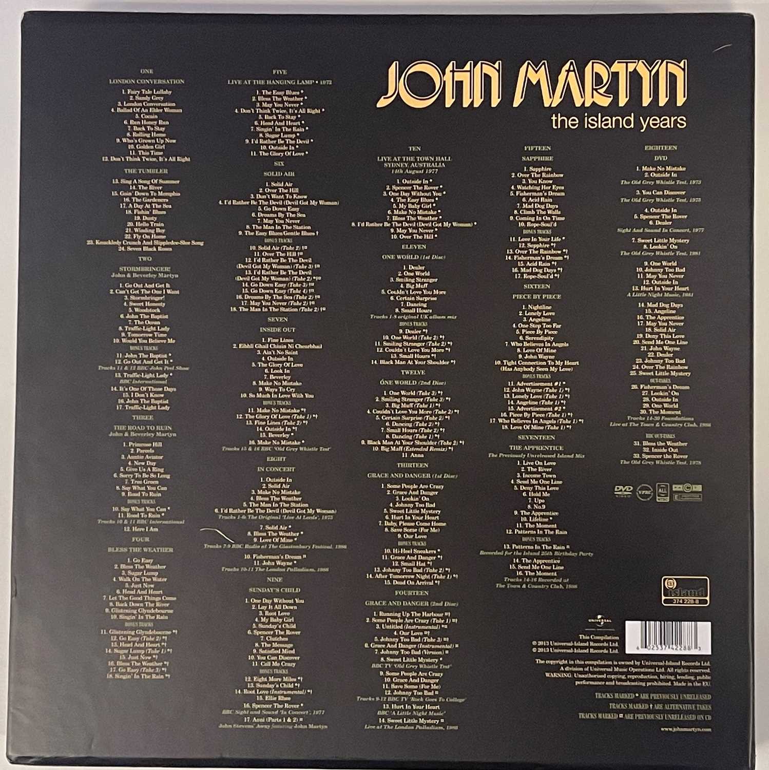 JOHN MARTYN - THE ISLAND YEARS BOX SET (UNIVERSAL 3742288) - Image 2 of 3